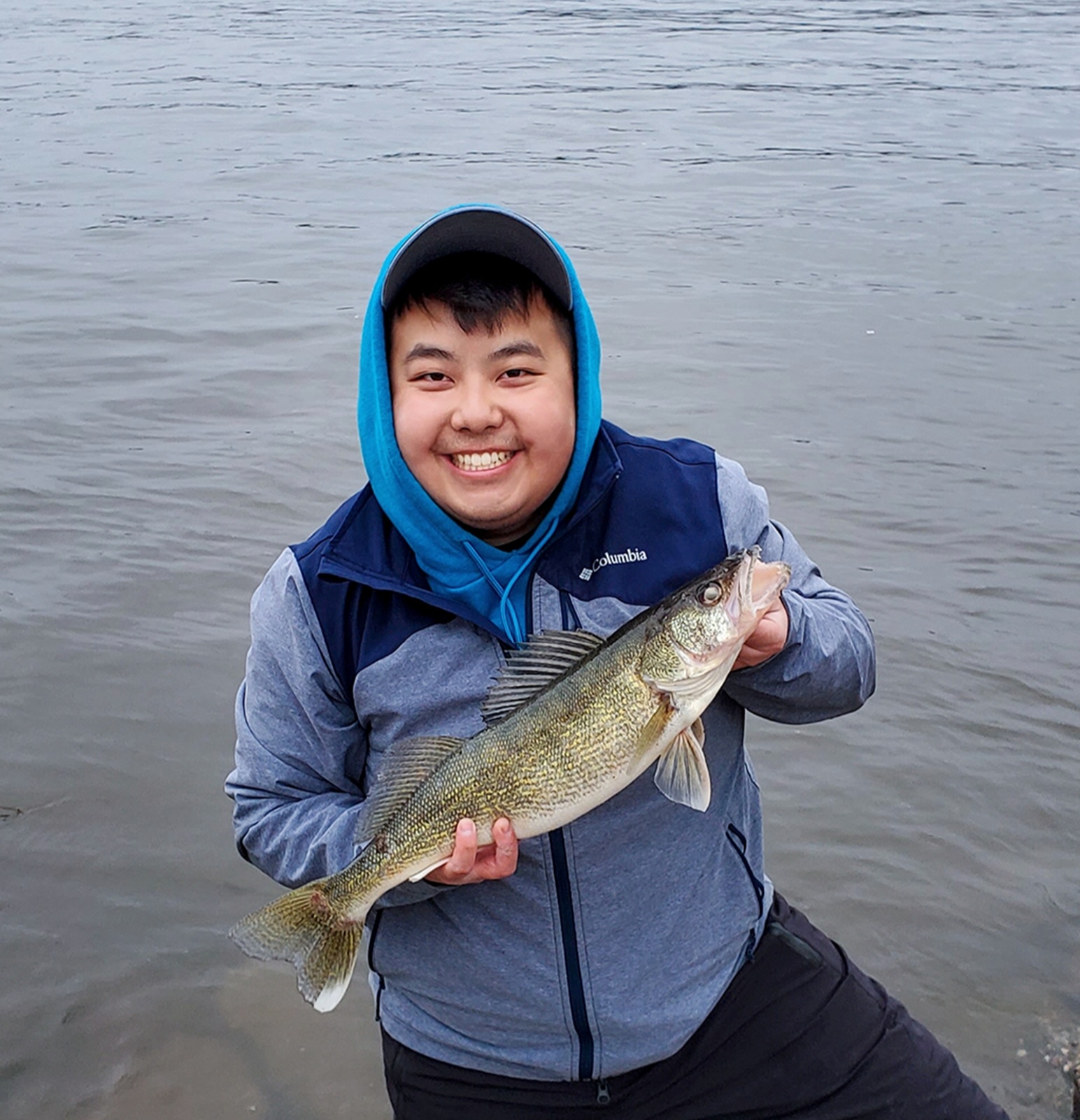 holding a fish